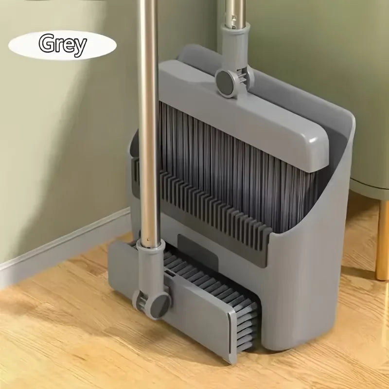 3-in-1 Folding Broom and Dustpan Set - Varixo