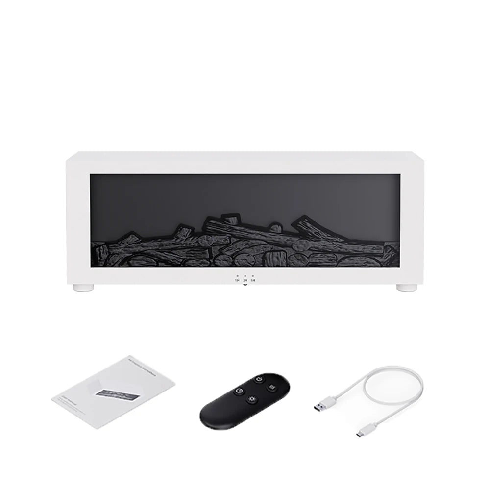Fireplace Humidifier Flame Aroma Humidifier for Home Aromatherapy Fragrance Diffuser Essential Oil Diffuser with Remote Control
