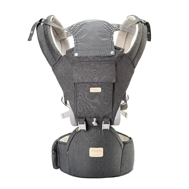 Insular Ergonomics Baby Carrier Sling Portable Child Backpacks Thickening Shoulders 360 Ergonomic Hoodie Kangaroo 0-36 Months
