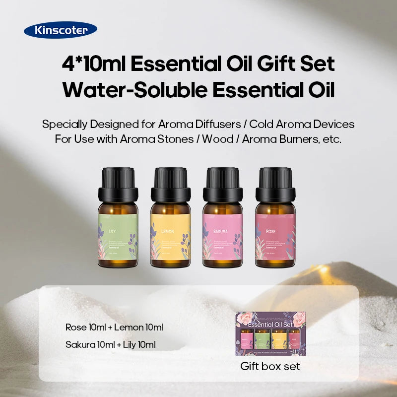 KINSCOTER Realistic Colorful Flame Aromatherapy Diffuser Aroma Essential Oil 150ml USB Air Humidifie Purifier Air Freshener