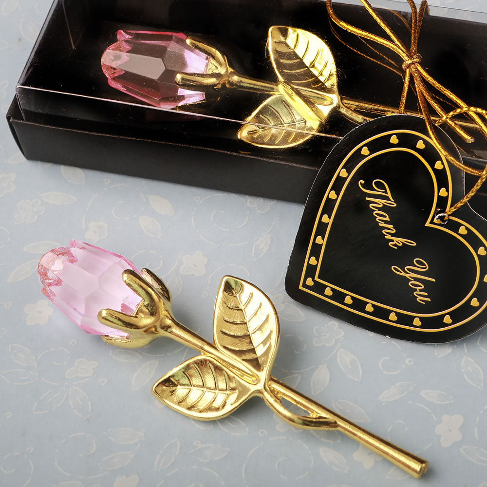 New Valentine's Day Metal Crystal Rose Decorations - Varixo
