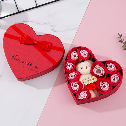 Heart-Shaped Rose Gift Box - Varixo