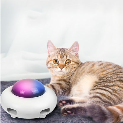 Pet Toy Gravity UFO Smart Teaser Flying Electric Cat Dog Turntable - Varixo