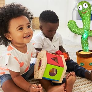 New Interactive Dancing Cactus Toys For Kids Baby Toddler Boys And Girls Fun Singing Mimic Recording Repeating Cactus Baby Gifts