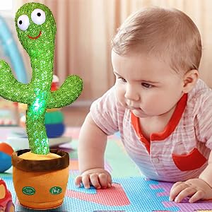 New Interactive Dancing Cactus Toys For Kids Baby Toddler Boys And Girls Fun Singing Mimic Recording Repeating Cactus Baby Gifts