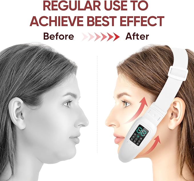 Microcurrent Facial Lifting Massager Double Chin Reducer - Varixo