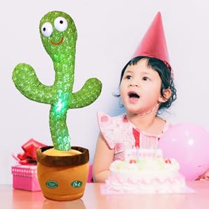 New Interactive Dancing Cactus Toys For Kids Baby Toddler Boys And Girls Fun Singing Mimic Recording Repeating Cactus Baby Gifts