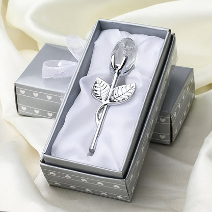 New Valentine's Day Metal Crystal Rose Decorations - Varixo