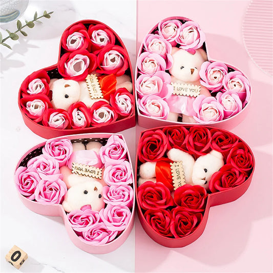 Heart-Shaped Rose Gift Box - Varixo