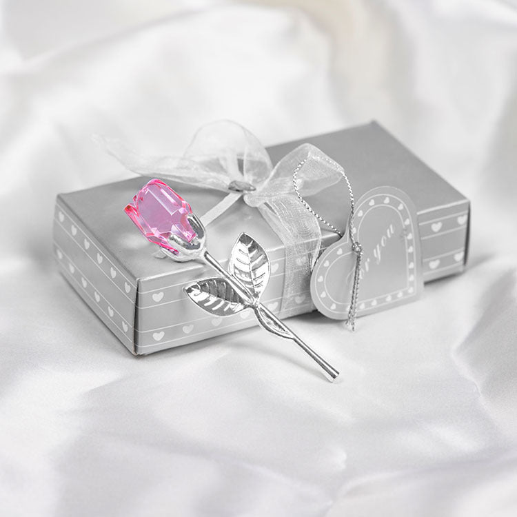 New Valentine's Day Metal Crystal Rose Decorations - Varixo