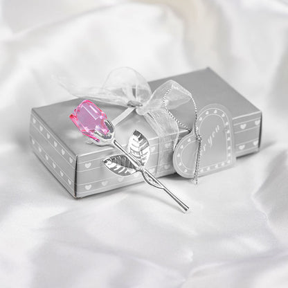 New Valentine's Day Metal Crystal Rose Decorations - Varixo