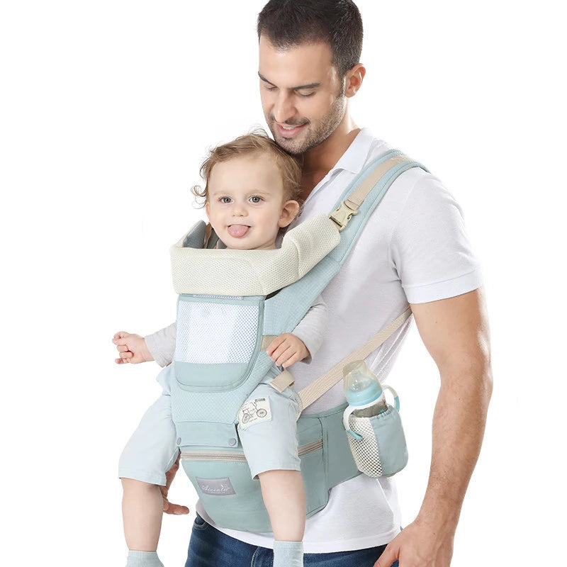 Top Seller Baby Carriers with Hip Seat Wholesale 6 in 1  Baby Wrap Baby Kangaroo Carrier Backpack for Newborn