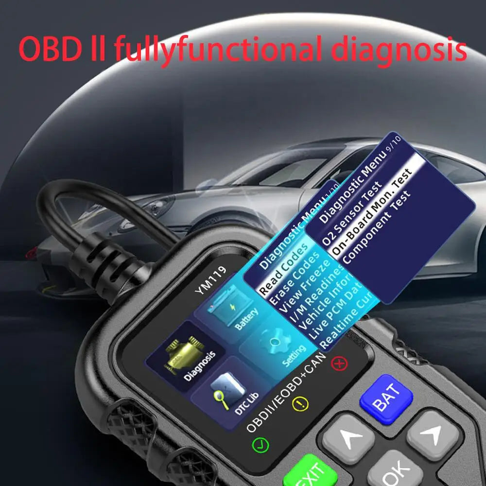 Automotive OBD2 Scanner Engine Analyzer for Car Check Engine Fault Diagnostic Tool 1 Year Warranty