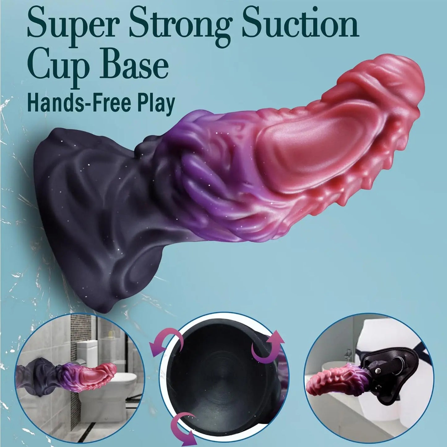 YAQU Irregular Monster Dildo Realistic Fantasy Adult Toy for Sexy Time