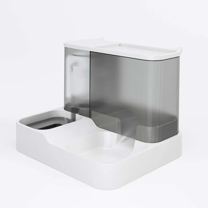 Automatic Pet Feeder and Water Dispenser With Flowing Bowl 2025 Hot Selling Dog Cat Food Water Bowl Wholesale Bulk Order