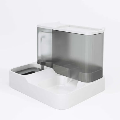 Automatic Pet Feeder and Water Dispenser With Flowing Bowl 2025 Hot Selling Dog Cat Food Water Bowl Wholesale Bulk Order