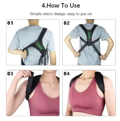 Hot Selling Professional Adjustable Back Support Brace Custom Breathable Posture Corrector for Men Women Wholesale Protection