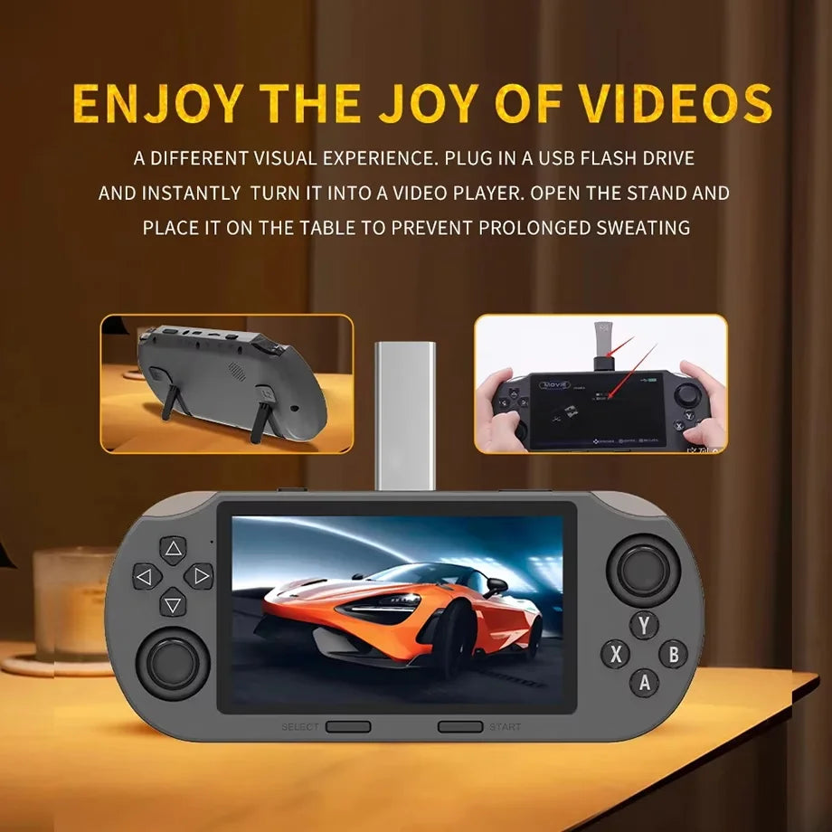 L SF3000 Handheld Game Console 4.5 Inch Screen Support OTG Gamepad Video Music Portable Game Player for Christmas Kid Gift