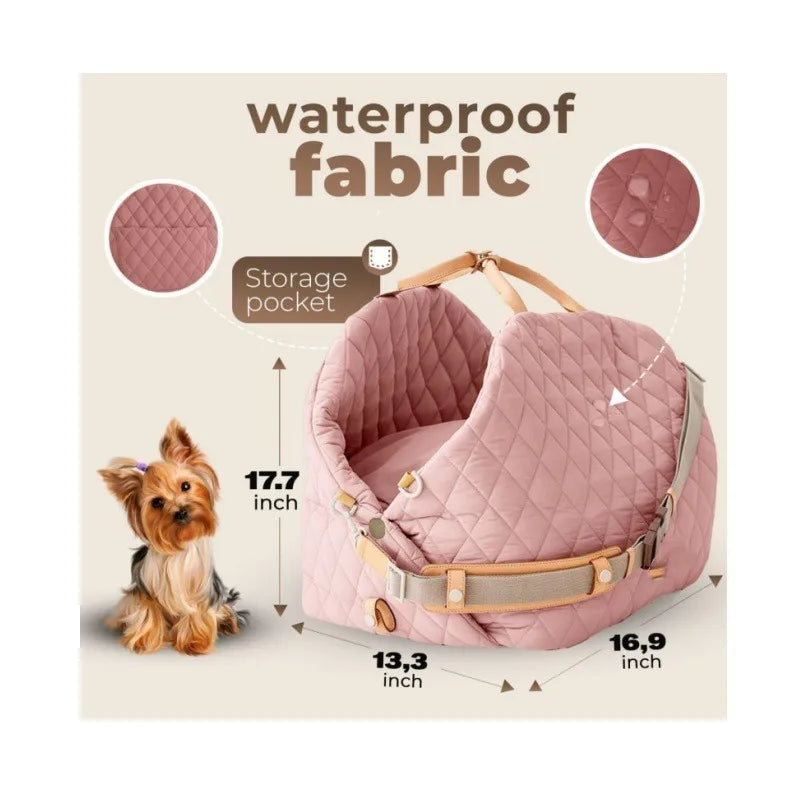 Hot Sale Manufacturer Wholesale Custom Logo Foldable Comfortable Fabric Portable Dog Car Safety Seat Bed