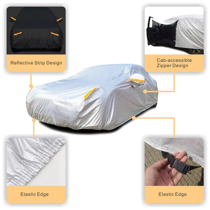 Wholesale All-Weather 6-Layer Waterproof Car Cover for Automobiles