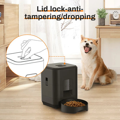 2L Automatic Cat Feeder with Camera Video with Night Vision 2.4G WiFi Automatic Pet Feeder Smart Dog Feeder Cat Food Dispenser