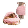 Hot Sale Manufacturer Wholesale Custom Logo Foldable Comfortable Fabric Portable Dog Car Safety Seat Bed