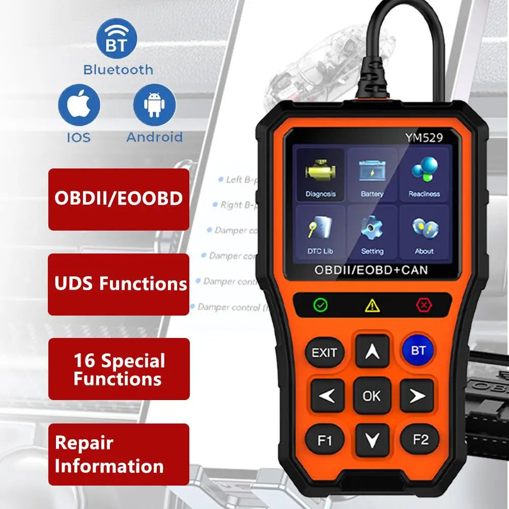 Automotive OBD2 Scanner Engine Analyzer for Car Check Engine Fault Diagnostic Tool 1 Year Warranty