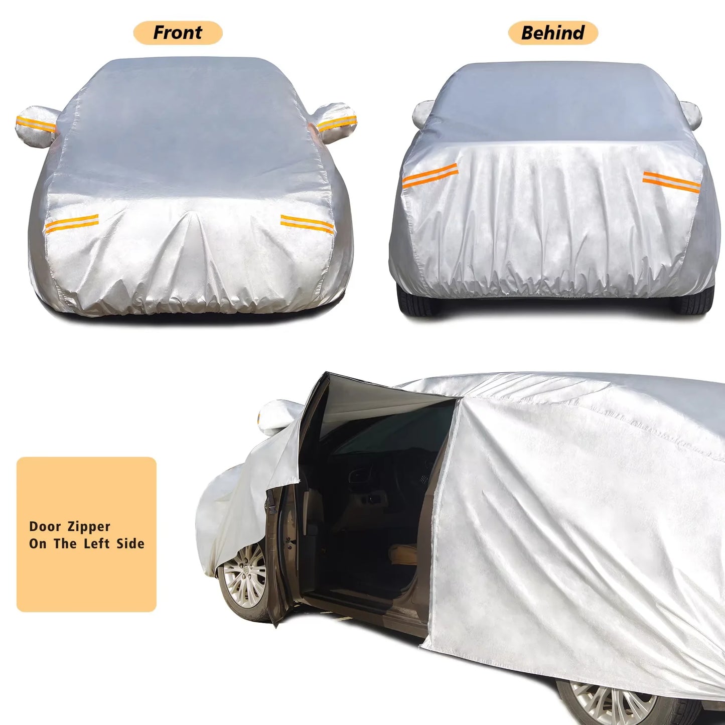 Wholesale All-Weather 6-Layer Waterproof Car Cover for Automobiles