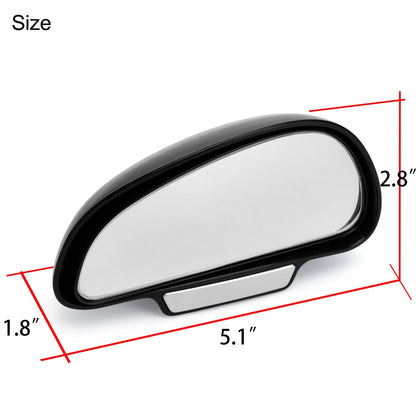 360 Degree Adjustable Wide Angle Car Side Rear Mirrors Blind Spot  for Cars Accessories Parking Auto Rear View Mirror Glass