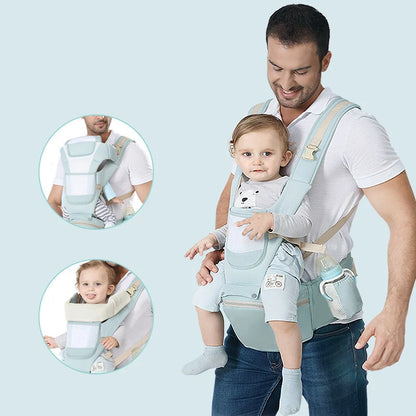 Top Seller Baby Carriers with Hip Seat Wholesale 6 in 1  Baby Wrap Baby Kangaroo Carrier Backpack for Newborn