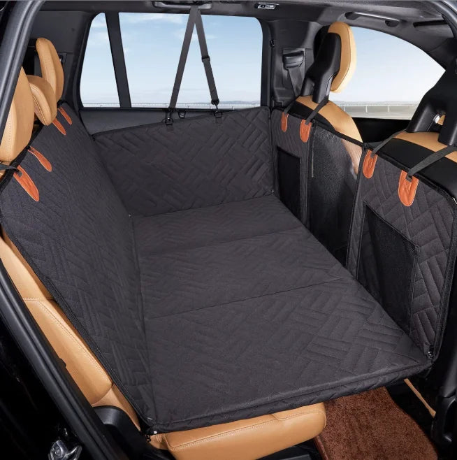 Pet Car Bed Non-Slip Backseat Extender Pet Blanket Plaid Dog Bed for SUVs Sedan & Trucks Backseat Pet Bed Mat