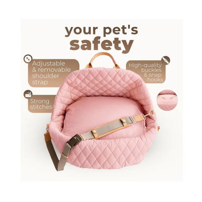 Hot Sale Manufacturer Wholesale Custom Logo Foldable Comfortable Fabric Portable Dog Car Safety Seat Bed