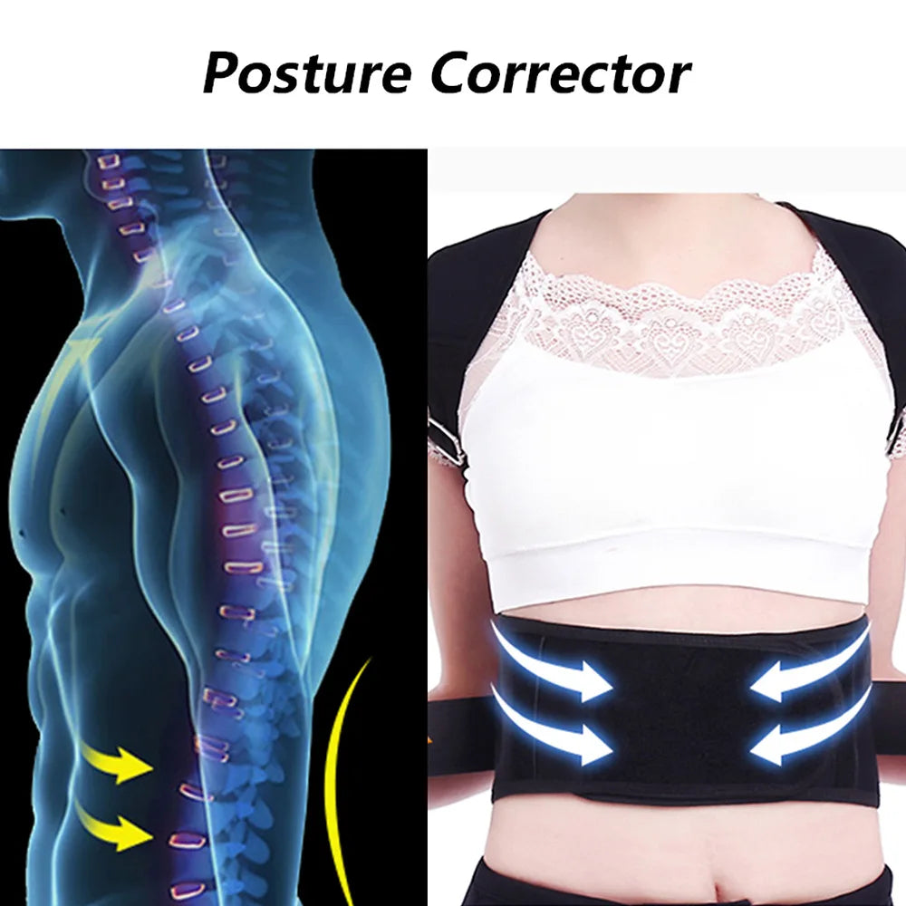 Shoulder-Waist Adjustment Postures Correctors with Breathable Back Support Comfortable Postural Corrector