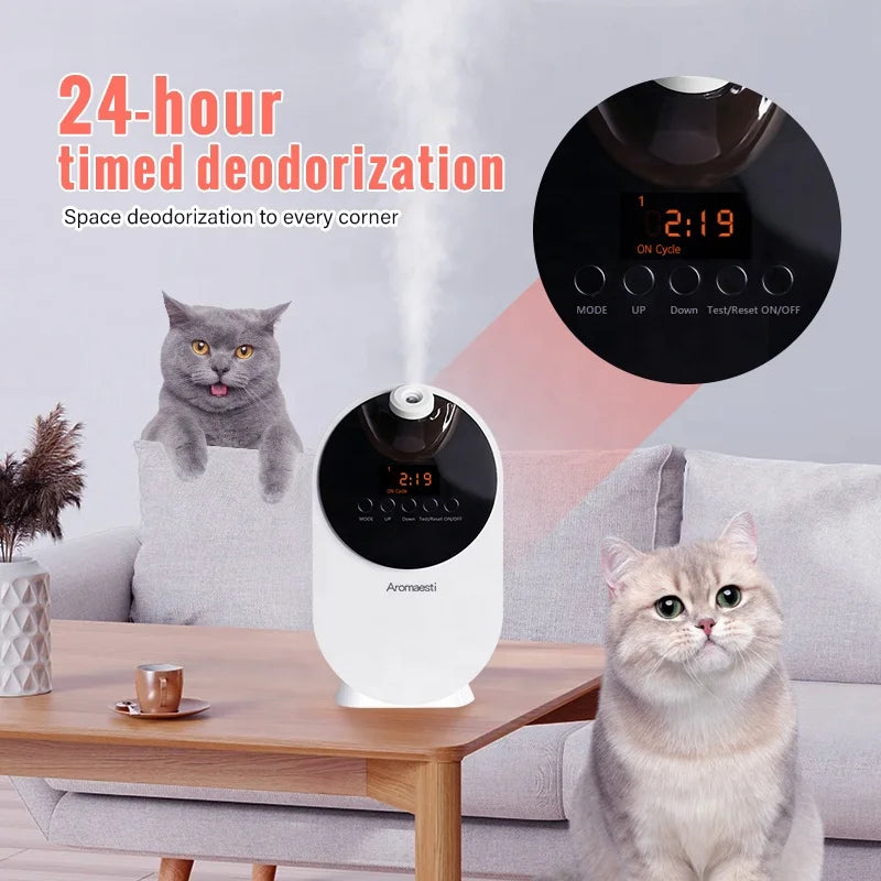 Dynamoelectric Timed Pet Sprayer Waterless Air Purifier Odor Eliminator Hotel Animal Shop Pet Urine Smell Cleaning Household