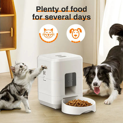 2L Automatic Cat Feeder with Camera Video with Night Vision 2.4G WiFi Automatic Pet Feeder Smart Dog Feeder Cat Food Dispenser