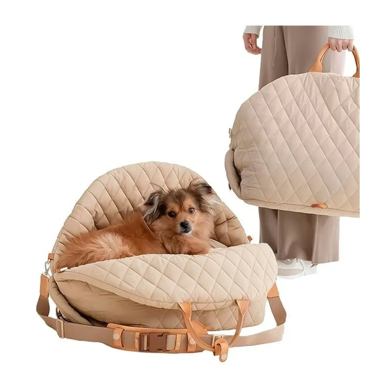 Hot Sale Manufacturer Wholesale Custom Logo Foldable Comfortable Fabric Portable Dog Car Safety Seat Bed