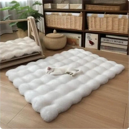 Cat Bed Eco-Friendly 100% Cotton Solid Dog Bed-Classic Non-Waterproof Lightweight Hand Wash All Seasons Use for Living Room