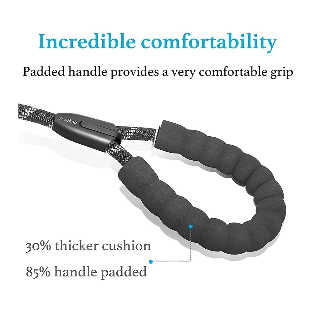 Pet Dog Leashes Walk 2 Two Dogs Nylon Leash Coupler Double Ropes Twin Leads Walking Dog with Poop Bag Multi Leashes 1.5+0.5M