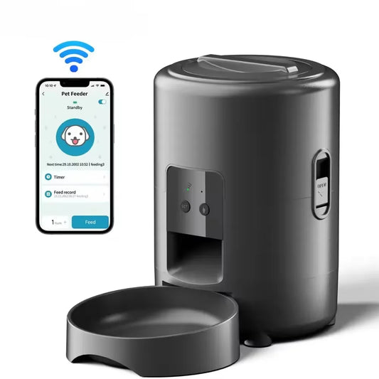2L APP Control Automatic Pet Feeder Button Version Auto Cat Food Dispenser Smart Control Pet Feeder for Cats Dog Dry Food Bowl