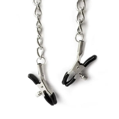 OEM BDSM Couple Toys Bulk Order - Adjustable Bondage Collar for Women, Metal Nipple Clamps Set with Lock Chain