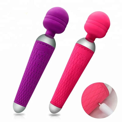 Women's Mini Handheld AV Vibrator 10 Frequency G-Spot Clitoral Stimulation Mushroom Masturbator