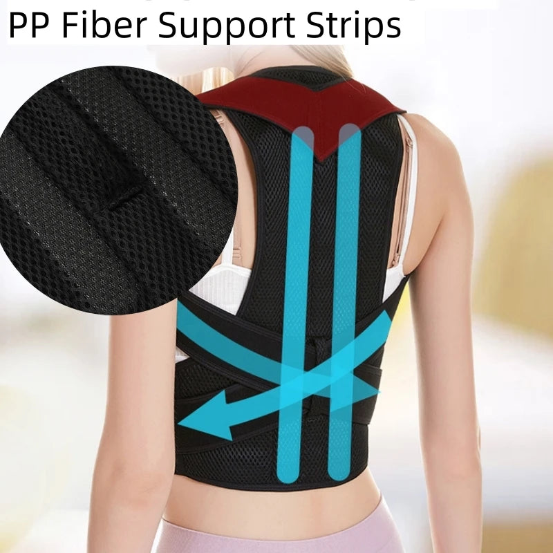 Shoulder-Waist Adjustment Postures Correctors with Breathable Back Support Comfortable Postural Corrector