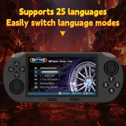 L SF3000 Handheld Game Console 4.5 Inch Screen Support OTG Gamepad Video Music Portable Game Player for Christmas Kid Gift