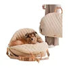 Hot Sale Manufacturer Wholesale Custom Logo Foldable Comfortable Fabric Portable Dog Car Safety Seat Bed