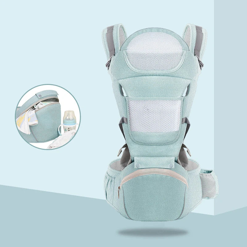 Top Seller Baby Carriers with Hip Seat Wholesale 6 in 1  Baby Wrap Baby Kangaroo Carrier Backpack for Newborn