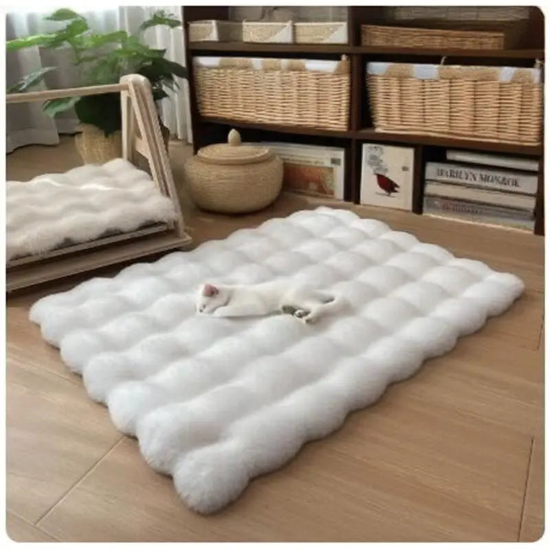 Cat Bed Eco-Friendly 100% Cotton Solid Dog Bed-Classic Non-Waterproof Lightweight Hand Wash All Seasons Use for Living Room