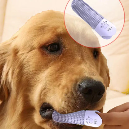 Silicone Pet Teeth Cleaning Fingertips Nontoxic 360° Cleaning Pet Toothbrushes Durable Super Soft Cats Mouth Cleaner Dental Care