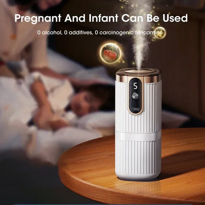 Rechargeable Mini Essential Oil Diffuser 5 Gear Aromatherapy Machine Large Mist Air Humidifier For Home Car Office Use