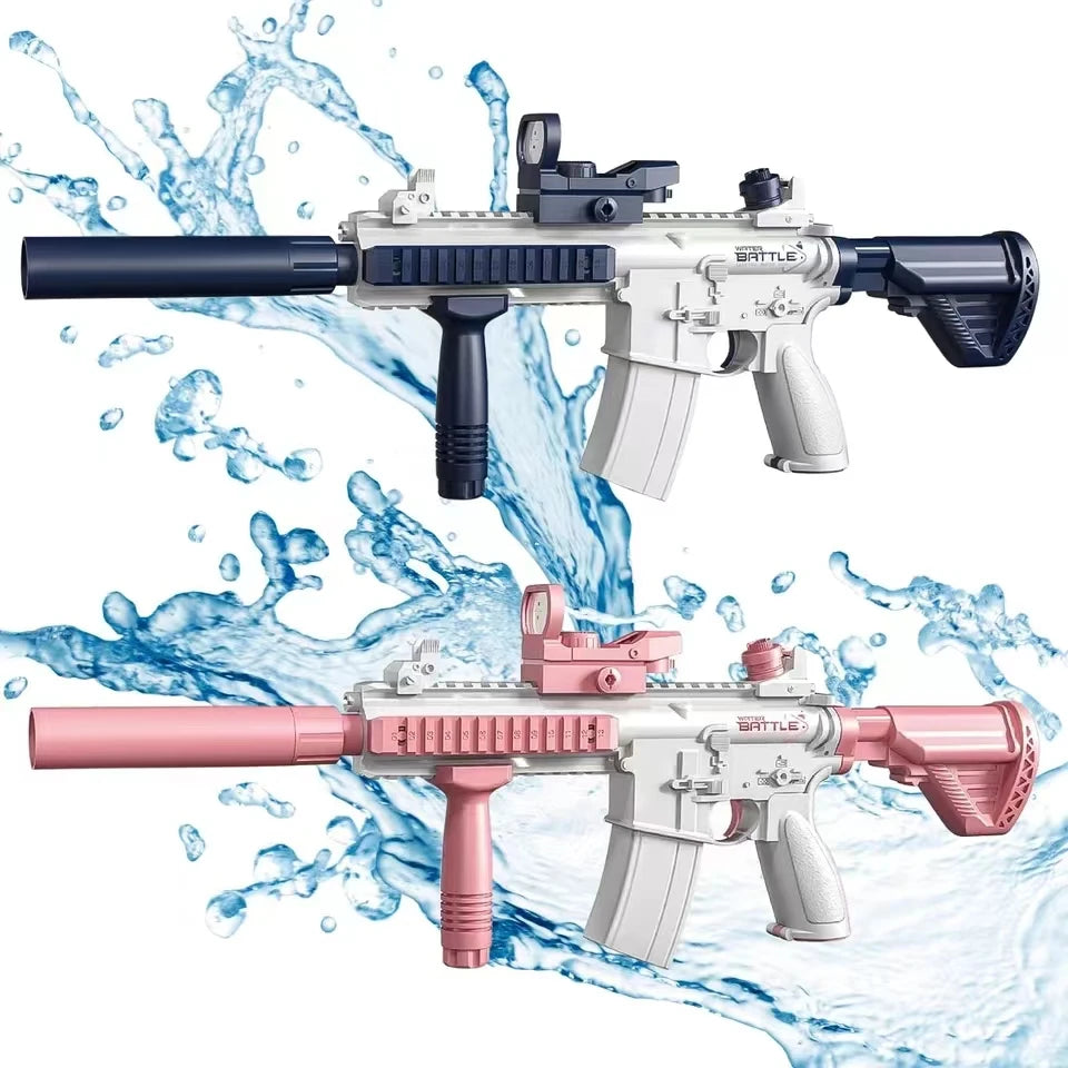 Pistola de agua M416, pistola eléctrica, juguete de tiro, totalmente automático, tiro de verano, playa, diversión al aire libre,