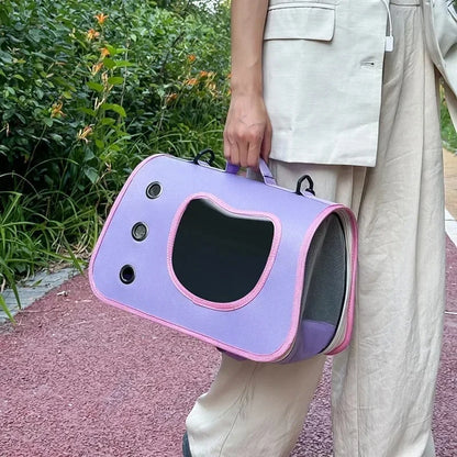 Lightweight Portable Foldable Breathable Pet Carrier Bag for Small Dogs Cats and Kittens Ideal for Outdoor Travel